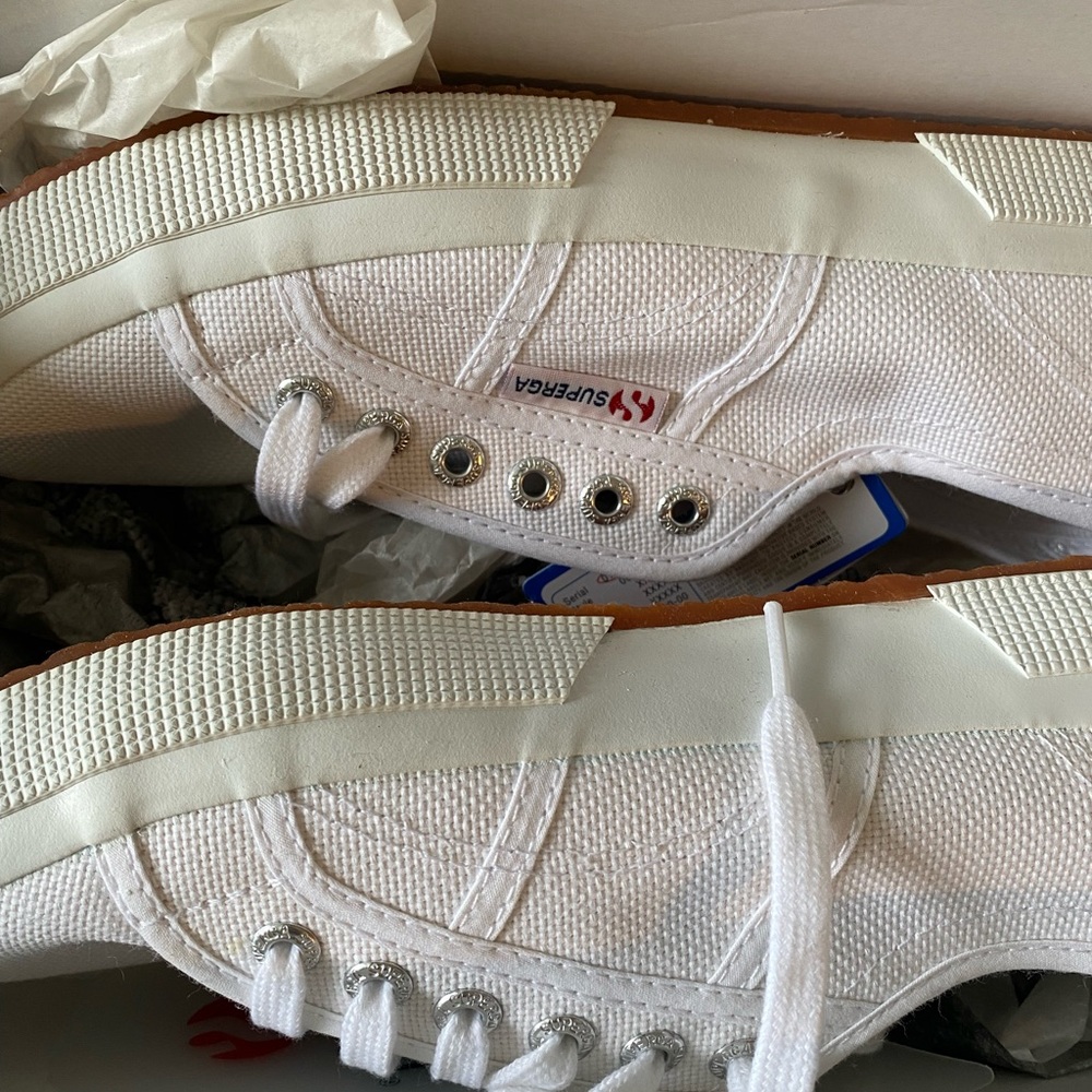 SUPERGA white sneakers. Brand new- never worn